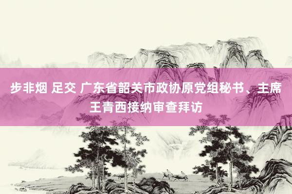 步非烟 足交 广东省韶关市政协原党组秘书、主席王青西接纳审查拜访